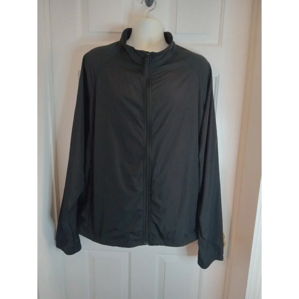Duluth Trading Co Black Men Windbreaker Jacket  Size 3XL Zippers‎ Light